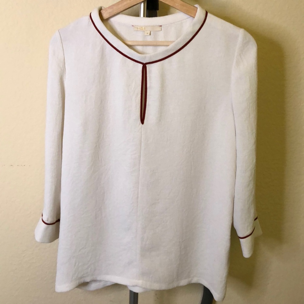 Maje off-white blouse, size 3